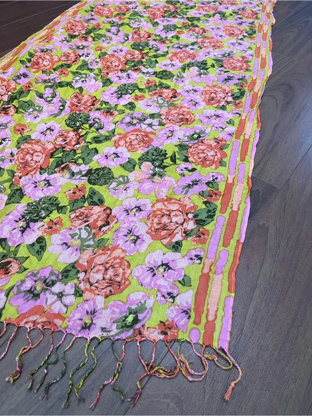 Isaac Mizrahi Live! floral scarf like new